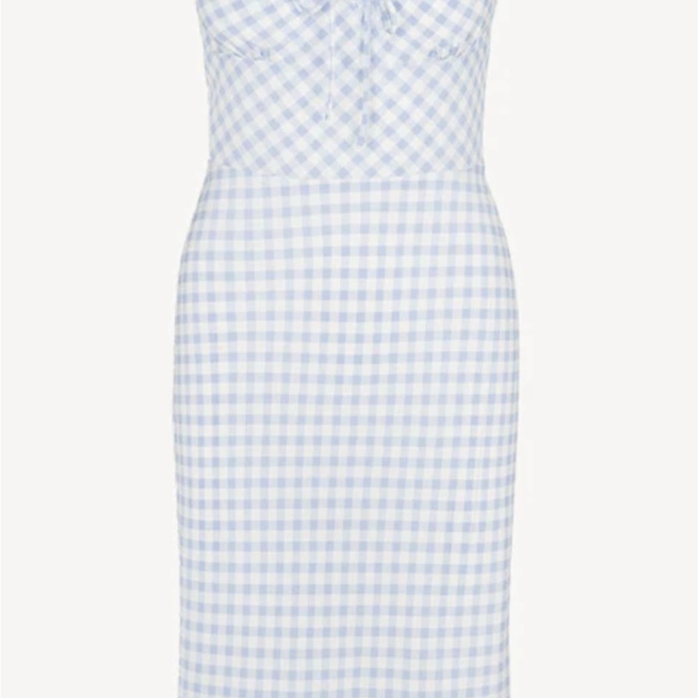 Realisation Par Blue Elsa Dress in Blue Gingham